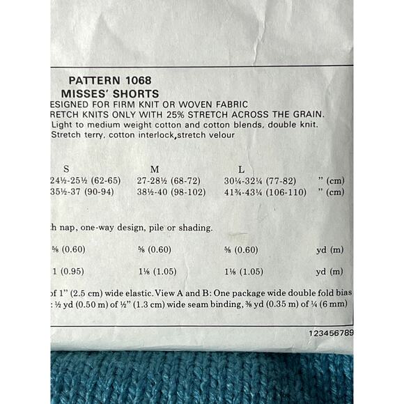 Kiwi Sew 1068 Pattern shorts hot pants 1980s size xs S M L - Picture 6 of 6